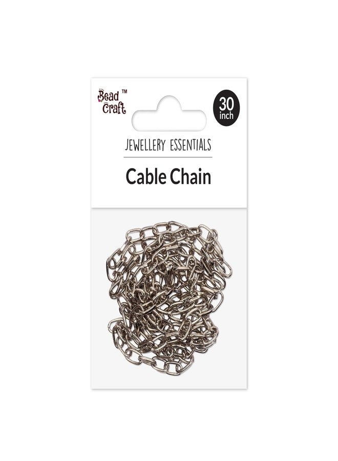 itsy-bitsy Itsy Bitsy Snake Chain 10 Nickel - 30 Inch Flexible Durable Metal Chain for Jewellery Making, Necklaces, Pendants & Creative Craft Designs - Image 1